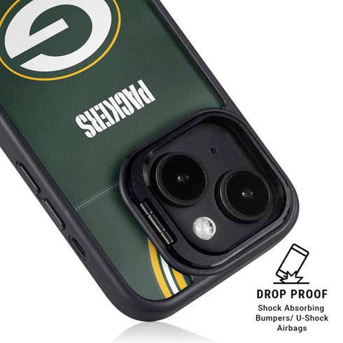 NFL Green Bay Packers Team Jersey iPhone 15 Kickstand Case